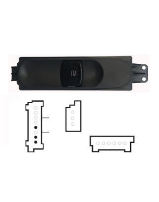 PULSANTIERA ALZACRISTALLI PORTA ANTERIORE DESTRA 3 PIN 1 INTERRUTTORI MERCEDES-BENZ SPRINTER W907 0118, MERCEDES-BENZ SPRINTER 