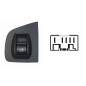 PULSANTIERA ALZACRISTALLI PORTA ANTERIORE DESTRA 5 PIN 1 INTERRUTTORI FIAT DOBLO 0105  0109, FIAT IDEA 0104  0110, LANCIA MUSA 
