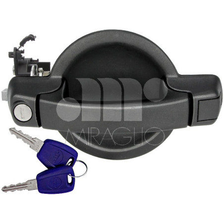MANIGLIA ESTERNA POSTERIORE CON CHIAVE FIAT DOBLO 0101  0105, FIAT DOBLO 0105  0109