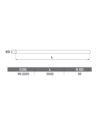 TUBO METRAGGIO 35X2000