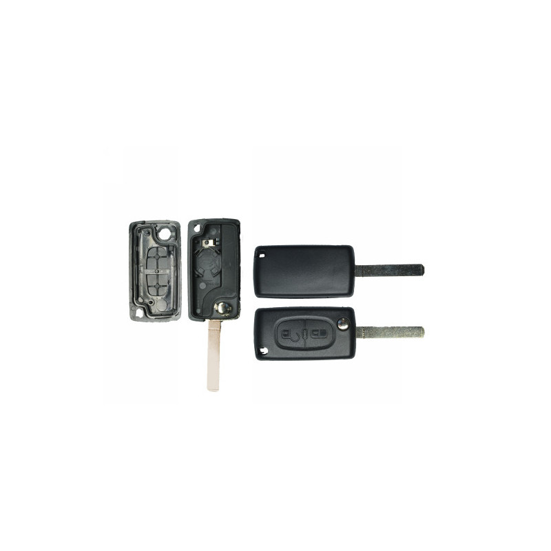 Guscio PER CHIAVI NERO 2 CON ALLOGGIO BATTERIA ESAGONALE VA2
