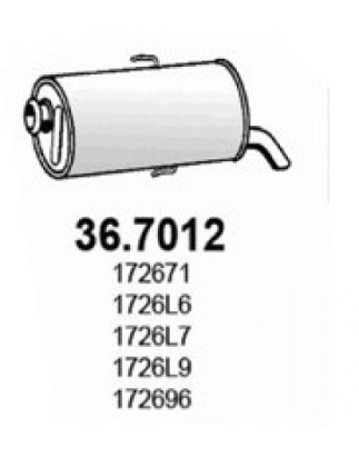 SILENZIATORE Post OEM 172671