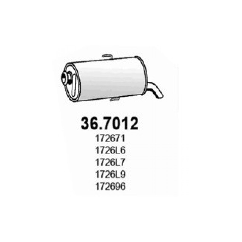 SILENZIATORE Post  OEM 172671