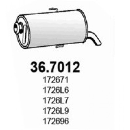 SILENZIATORE Post OEM 172671