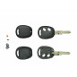 Guscio PER CHIAVI NERO 2 CON VITE HU46