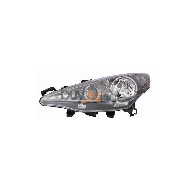 Faro Fanale Proiettore Dx 2H7,H1 NERA  OEM 6206H4
