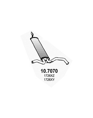SILENZIATORE Post OEM 1726XZ