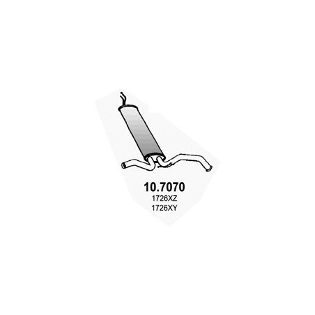 SILENZIATORE Post OEM 1726XZ
