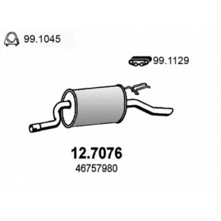 SILENZIATORE Post OEM 46757980