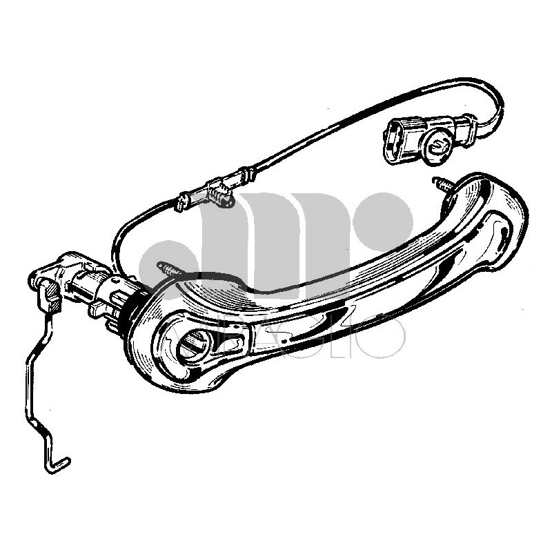 MANIGLIA PORTA Est SENZA BLOCCHETTO Ant Dx  OEM 156031187