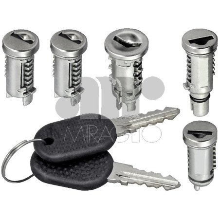 IMPARIGLIO 5 Ant/Post Dx/Sx 1 AVVIAMENTO(A) , 2 PORTE(B), 1 CHIUSURA Post(COFANO)(C) , 1 TAPPO BENZINA(D) OEM 5960239