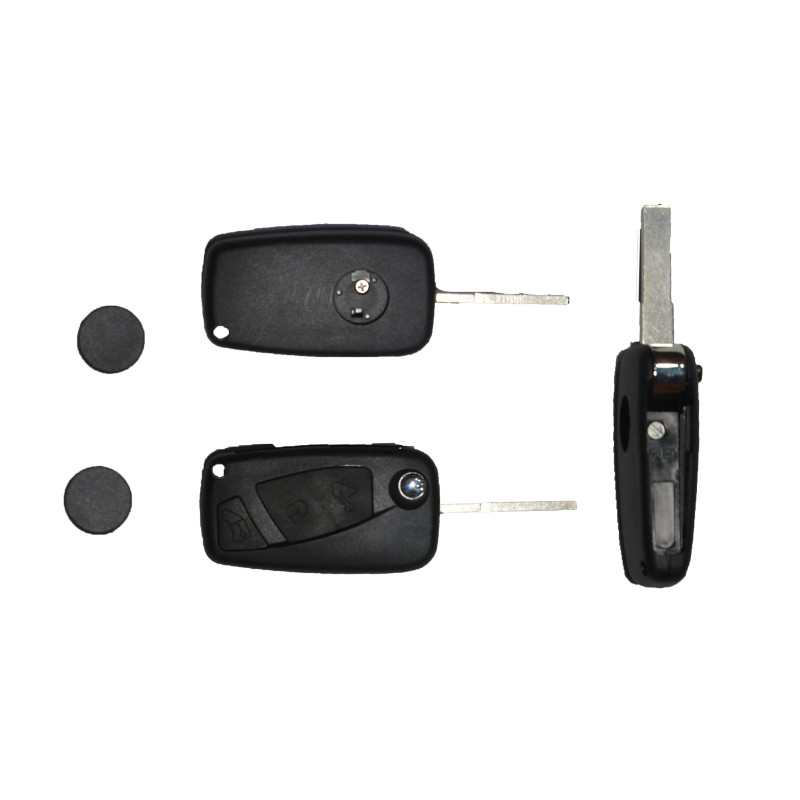 Guscio PER CHIAVI NERO 3 VANO BATTERIA LATERALE SIP22