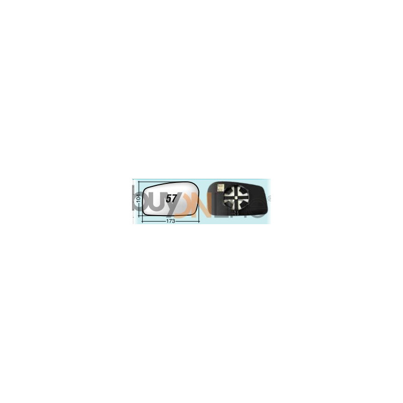 VETRO CON PIASTRA Sx  OEM 9464238980