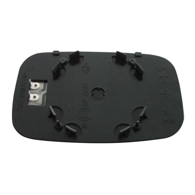 VETRO CON PIASTRA Dx/Sx CROMATO  OEM CRD100350
