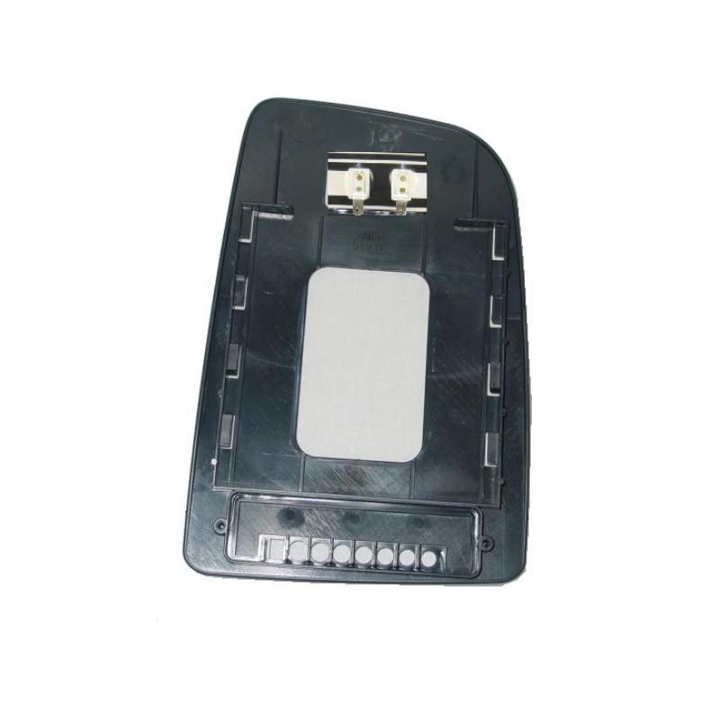 VETRO CON PIASTRA Sx CROMATO Sup ATTACCO RETTANGOLARE  OEM A0028111533