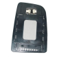 VETRO CON PIASTRA Sx CROMATO Sup ATTACCO RETTANGOLARE  OEM A0028111533
