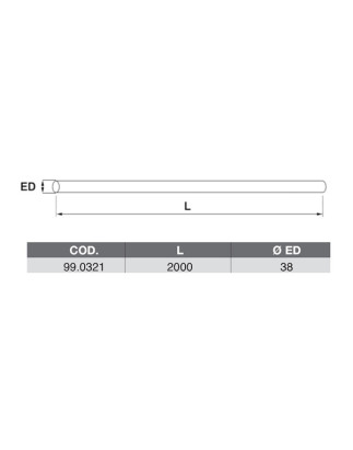 TUBO METRAGGIO 38X2000