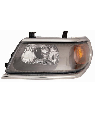 FARO FANALE PROIETTORE DX H4 GRIGIA SCURA CROMATA MITSUBISHI PAJERO SPORT (LK7/K9) 2000 2006 OEM MR566772