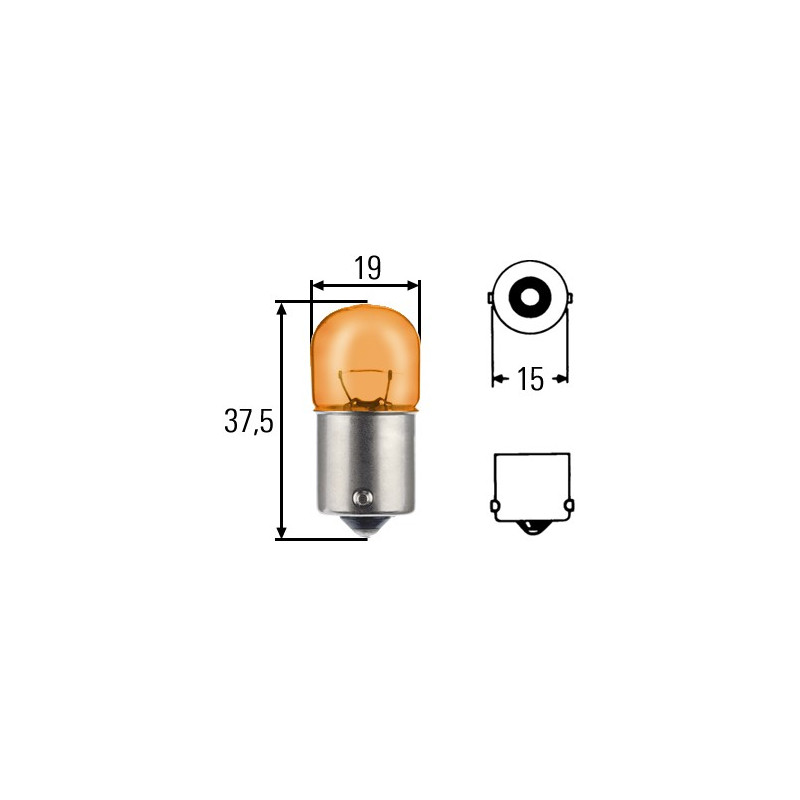 LAMPADINA IND.DIREZ.12V,GIALLA