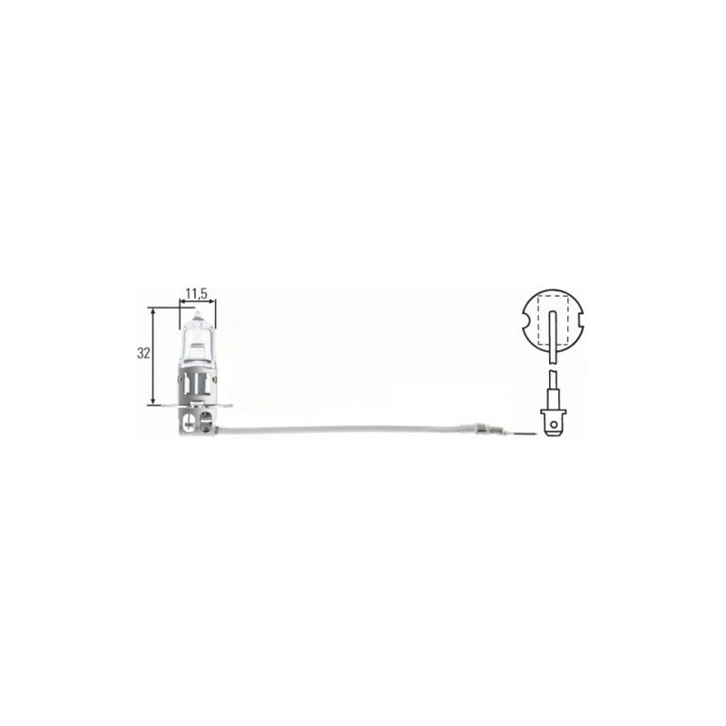 LAMPADA H3 BLU