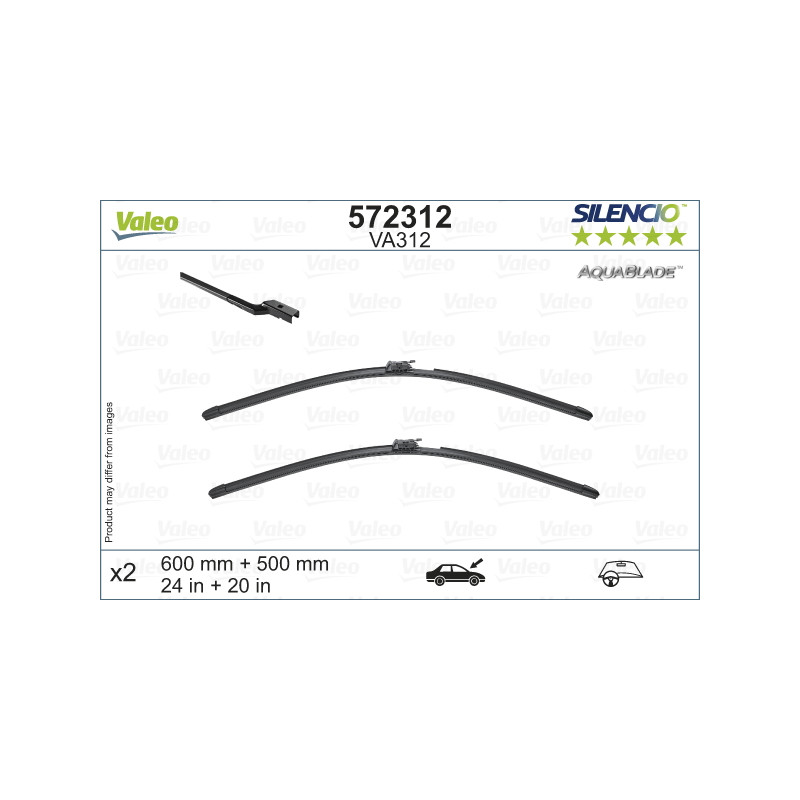 SILENCIO WIPER AQUA LHD VA312 HTD KIT