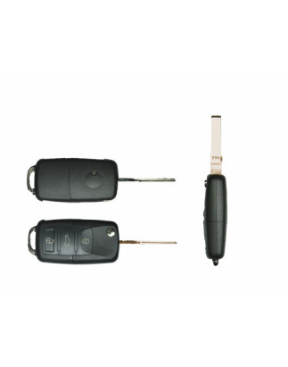 GUSCIO CHIAVE NERO 3 TASTI: TASTO APERTURA TASTO CHIUSURA TASTO PORTELLONE LAMA HU66 VOLKSWAGEN JETTA 0105  0110, VOLKSWAGEN JE