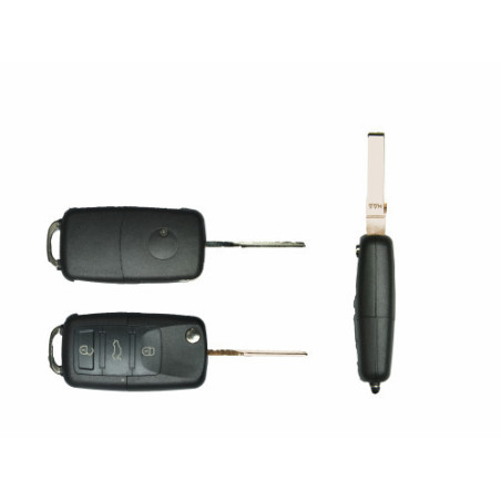 GUSCIO CHIAVE NERO 3 TASTI: TASTO APERTURA TASTO CHIUSURA TASTO PORTELLONE LAMA HU66 VOLKSWAGEN JETTA 0105  0110, VOLKSWAGEN JE