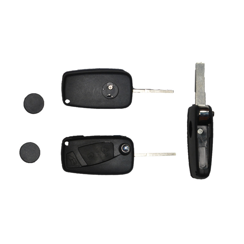 GUSCIO CHIAVE NERO 3 TASTI: VANO BATTERIA LATERALE TASTO APERTURA TASTO CHIUSURA TASTO PORTELLONE LAMA SIP22 FIAT DUCATO 0102  