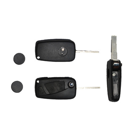 GUSCIO CHIAVE NERO 3 TASTI: VANO BATTERIA LATERALE TASTO APERTURA TASTO CHIUSURA TASTO PORTELLONE LAMA SIP22 FIAT DUCATO 0102  