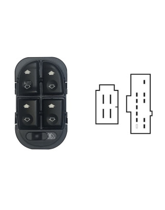 BLOCCO COMANDI ALZACRISTALLI ANTERIORE PORTA ANTERIORE SINISTRA 14 PIN 4 INTERRUTTORI CON ALZACRISTALLI POSTERIORI ELETTRICI CO