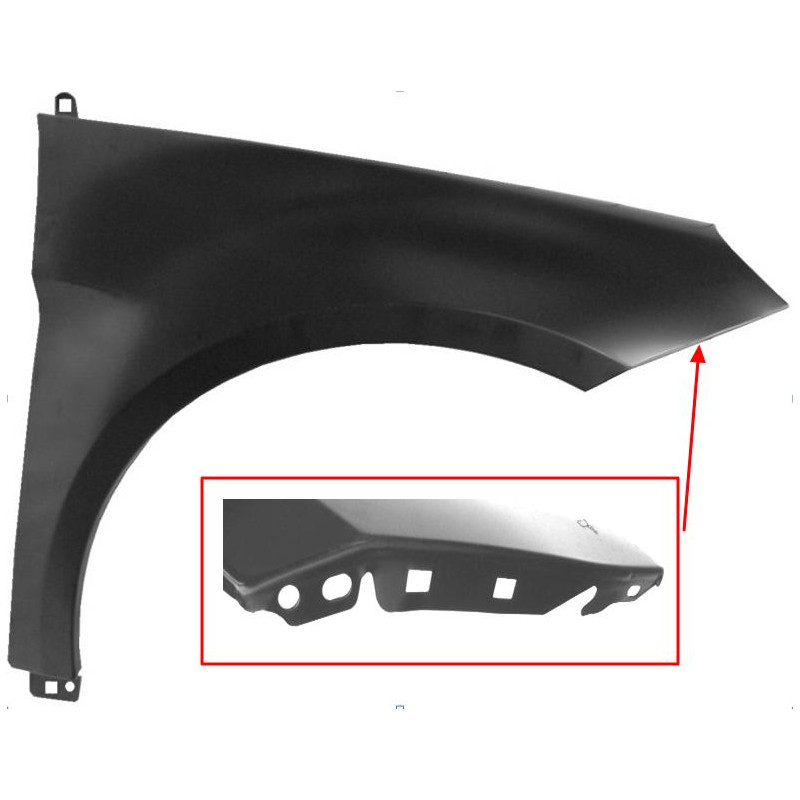 PARAFANGO ANT DX MERCEDES-BENZ B CLASS (W245) 2006 2008 OEM A1698800818