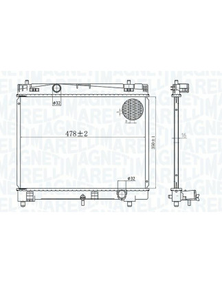RADIATORI TOYOTA YARIS II (P9) 2005 2011 OEM 164000Q040