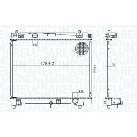 RADIATORI TOYOTA YARIS II (P9) 2005 2011 OEM 164000Q040