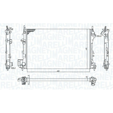 RADIATORI OPEL SIGNUM (Z03) 2003 2006 OEM 1300244