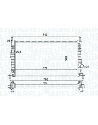 RADIATORI FORD C-MAX I (DM2) 2007 2010 OEM 1354177