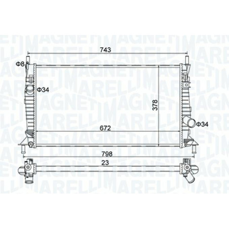 RADIATORI FORD C-MAX I (DM2) 2007 2010 OEM 1354177