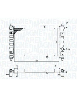 RADIATORI DAEWOO MATIZ (M100/M150) 1998 2000 OEM 96314162