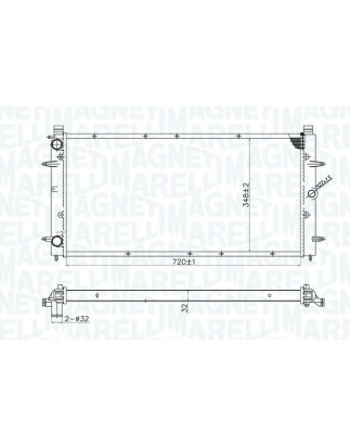 RADIATORI VOLKSWAGEN TRANSPORTER (T4) (70A/70H/7DA/7DH) 1991 1996 OEM 701121253D