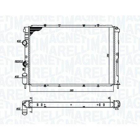 RADIATORI RENAULT MEGANE COUPE-CABRIO (EA0/EA1) 1996 1998 OEM 7700838133