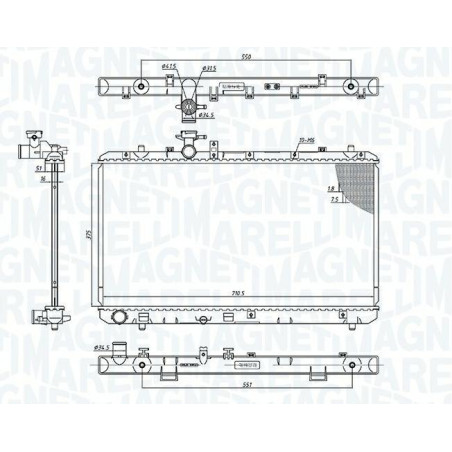 RADIATORI FIAT SEDICI (189) 2007  OEM 1770079J00