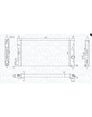 RADIATORI OPEL COMBO (TF0/TF1) 1993 2000 OEM 1300149