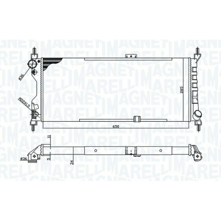 RADIATORI OPEL COMBO (TF0/TF1) 1993 2000 OEM 1300151