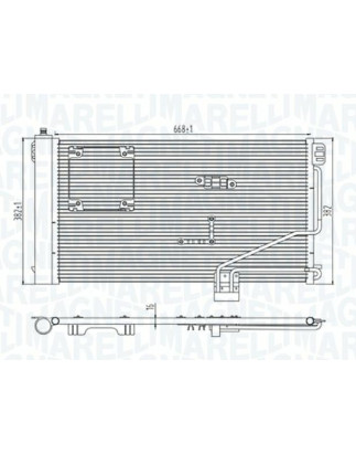 CONDENSATORE MERCEDES-BENZ C CLASS SDN/S W (W203) 2000 2003 OEM A2035001354