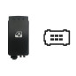 INTERRUTTORE ALZACRISTALLI PORTA ANTERIORE DESTRA 6 PIN 1 INTERRUTTORE NERO CON CONNETTORE NEROMARRONE OPEL MOVANO 0198  0109, 