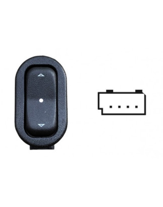 INTERRUTTORE ALZACRISTALLI PORTA POSTERIORE DESTRASINISTRA 4 PIN 1 INTERRUTTORE OPEL ASTRA G 0198  0104, OPEL MERIVA 0103  0110