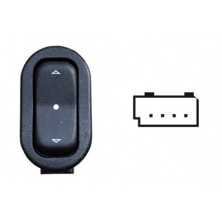 INTERRUTTORE ALZACRISTALLI PORTA POSTERIORE DESTRASINISTRA 4 PIN 1 INTERRUTTORE OPEL ASTRA G 0198  0104, OPEL MERIVA 0103  0110
