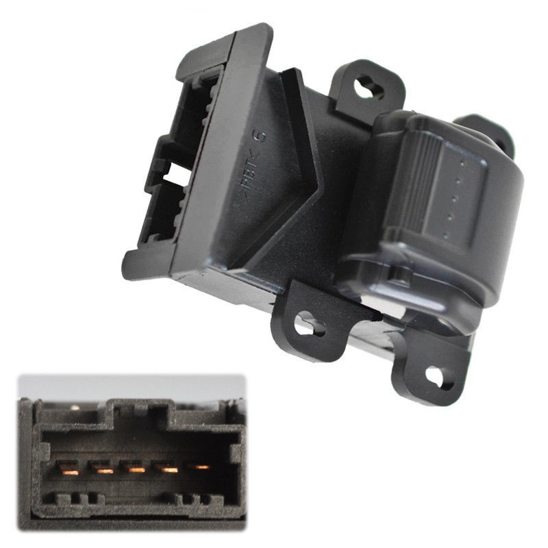 INTERRUTTORE ALZACRISTALLI PORTA ANTERIORE DESTRA 5 PIN 1 INTERRUTTORE NERO HONDA CIVIC HB-LB 0101  0104, HONDA CIVIC HB-LB 010