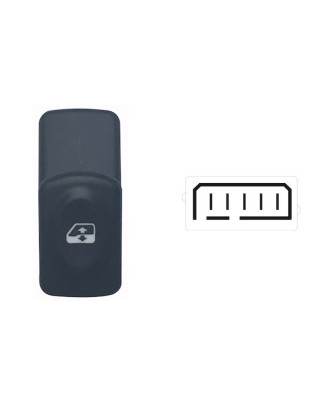 INTERRUTTORE ALZACRISTALLI PORTA ANTERIORE DESTRASINISTRA 5 PIN 1 INTERRUTTORE RENAULT KANGOO 0198  0103