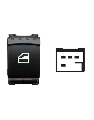 INTERRUTTORE ALZACRISTALLI PORTA ANTERIORE DESTRA PORTA POSTERIORE DESTRASINISTRA 4 PIN NEROBIANCO FORD GALAXY 0195  0106, SEAT