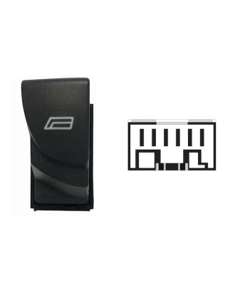 INTERRUTTORE BLOCCO COMANDI SINISTRO PORTA ANTERIORE SINISTRA 6 PIN CITROEN JUMPER 0102  0106, CITROEN JUMPER 0194  010  FIAT D